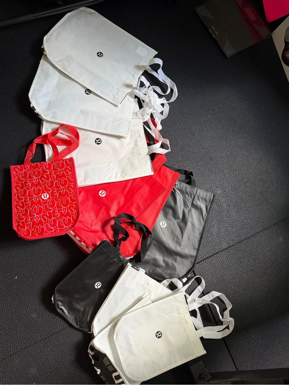lululemon athletica Reusable Tote Set - Red, White, Black,